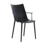 Kartell - H.H.H. Armlehnstuhl, schwarz / matt