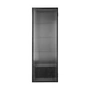 Ferm Living - Haze Wandschrank, 35 x 100 cm, Glas / schwarz