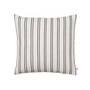 Ferm Living - Twill Kissen, 50 x 50 cm, off-white / schwarz