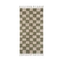Ferm Living - Mara Kinderteppich, 150 x 80 cm, elm green / warm sand