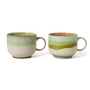 HKliving - 70's Teetasse, 425 ml, eo (2er-Set)