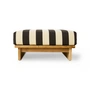 HKliving - Outdoor Hocker, Teak / stracciatella
