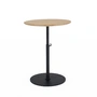 Innovation Living - Kiffa Coffee Table, Ø 45 cm, Eiche natur / schwarz
