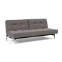 Innovation Living - Splitback Schlafsofa, 3-Sitzer, chrom / grau (521 Mixed Dance)
