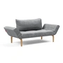 Innovation Living - Zeal Bow Tagesbett, 200 x 72 cm, Eiche natur / grau (565 Twist)