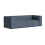 HAY - Mags Sofa 2,5-Sitzer, Kombination 1, blue grey (Turf) (Filzgleiter)