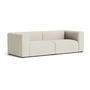 HAY - Mags Sofa 2,5-Sitzer, Kombination 1, creme (Linara 440) (Filzgleiter)