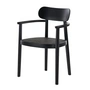 Thonet - 118 FV Armlehnstuhl, Rohrgeflecht Dark Melange / Buche schwarz (TP 29)