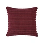 Tom Dixon - Ridge Kissen, 45 x 45 cm, burgunderrot
