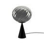 Tom Dixon - Whirl Cone Fat LED Tischleuchte, silber / schwarz