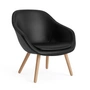 HAY - About a Lounge Chair AAL 82 Sessel, Eiche lackiert / Sierra SI1001 schwarz (Kunststoffgleiter)