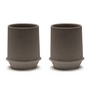 Serax - Dune Becher by Kelly Wearstler, Slate / braun (2er-Set)