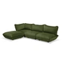 Fatboy - Sumo Ecksofa links / rechts, deep green (Samt)