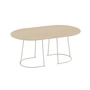Muuto - Airy Couchtisch, mittel, Eiche lackiert / off-white