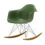 Vitra - Eames Plastic Armchair RAR RE, Ahorn gelblich / Chrom / forest