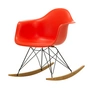 Vitra - Eames Plastic Armchair RAR RE, Ahorn gelblich / basic dark / poppy red