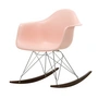 Vitra - Eames Plastic Armchair RAR RE, Ahorn dunkel / Chrom / zartrosé