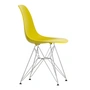 Vitra - Eames Plastic Side Chair DSR RE, verchromt / senf (Filzgleiter basic dark)