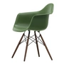 Vitra - Eames Plastic Armchair DAW RE, Ahorn dunkel / forest (Filzgleiter basic dark)