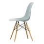 Vitra - Eames Plastic Side Chair DSW RE, Esche honigfarben / hellgrau (Filzgleiter basic dark)
