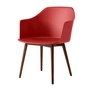 &Tradition - Rely Armchair HW76, Walnuss lackiert / zinnoberrot