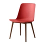 &Tradition - Rely Side Chair HW71, Walnuss lackiert / zinnoberrot