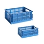 HAY - Colour Crate Korb M + S, electric blue, recycled