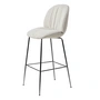 Gubi - Beetle Soft Bar Chair, Vollpolsterung, Chrom schwarz / Reales (001)