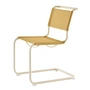 Thonet - S 33 V Stuhl, perlweiß / corn (Stoff Rohi Cento)