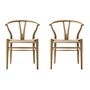 Carl Hansen - CH24 Wishbone Chair, Eiche geölt / Naturgeflecht (2er-Set)
