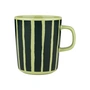 Marimekko - Oiva Piccolo Becher mit Henkel, 250 ml, pear / dark green