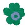 Marimekko - Unikko Badematte, 73 x 74 cm, grün / hellblau