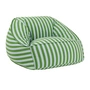 Nobodinoz - Ziggy Armchair Sitzsack (für Erwachsene), green blue stripes