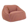 Nobodinoz - Ziggy Armchair Sitzsack (für Erwachsene), pink curry stripes