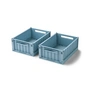LIEWOOD - Weston Aufbewahrungsbox, 25 x 18 x 9,5 cm, beach blue (2er-Set)