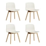 HAY - About A Chair AAC 12, Eiche lackiert / melange cream 2.0 (Kunststoffgleiter) (4er Set)