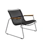 HOUE - CLICK Roomy Outdoor Lounge Chair, schwarz