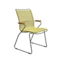 HOUE - CLICK Outdoor Dining Armlehnstuhl mit hoher Lehne, lemon zest