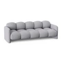 OUT Objekte unserer Tage - Sander Up 3-Sitzer Sofa, hellgrau (Stoff Kvadrat Autumn 0101)