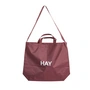 HAY - Grid Crossover Bag M, burgundy