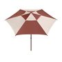 HAY - Terrazza Sonnenschirm, sechseckig, Ø 300 cm, off-white / burgundy