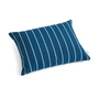HAY - Outdoor Market Kissen 45 x 35 cm, blau mit beigen Streifen