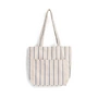 HAY - Outdoor Market Tote Bag M, beige mit blauen Streifen