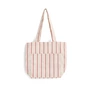 HAY - Outdoor Market Tote Bag M, beige mit roten Streifen