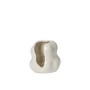 Broste Copenhagen - Hekla Kerzenhalter, Ø 9,5 x H 10 cm, white cream, glossy