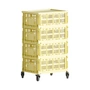 HAY- Colour Crate Rollcontainer, hellgelb, recycled