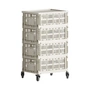 HAY- Colour Crate Rollcontainer, off white, recycled