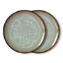 HKLiving - 70's Teller, Ø 27,5 cm, contrast (2er-Set)