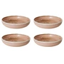 HKliving - Chef Ceramics tiefer Teller, Ø 21,5 cm, rustic pink (4er-Set)