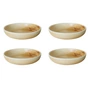 HKliving - Chef Ceramics tiefer Teller, Ø 19,3 cm, rustic cream/brown (4er-Set)